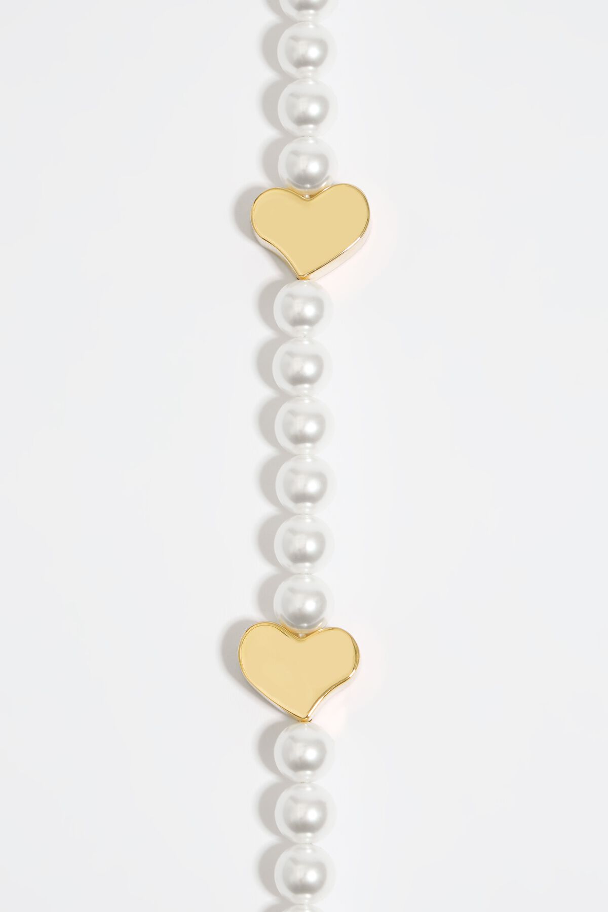 Bimba Y Lola Heart-Pendant Pearl Necklace