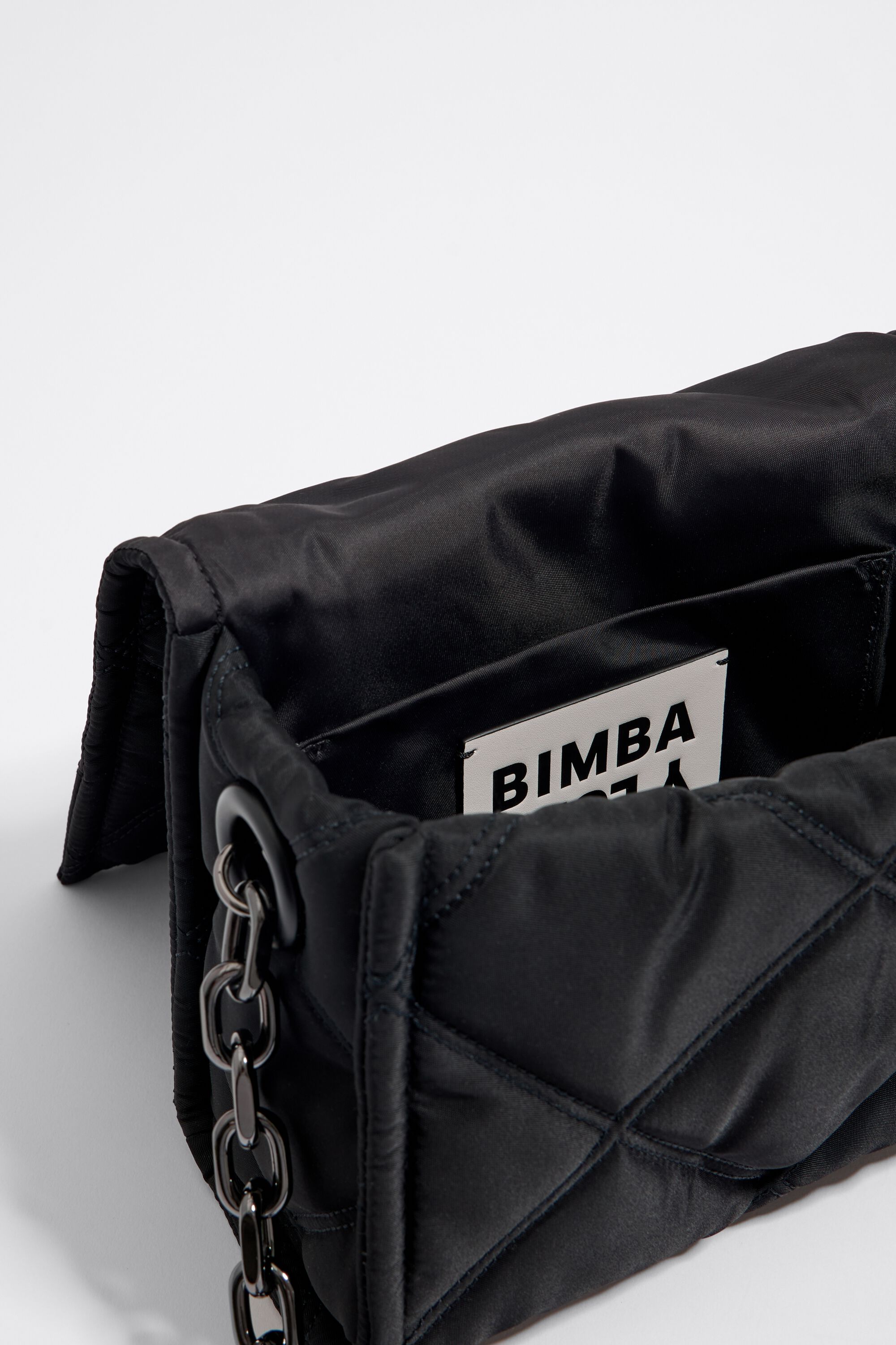Shop bimba & lola S black nylon crossbody bag (222BBHJ1M.T1000