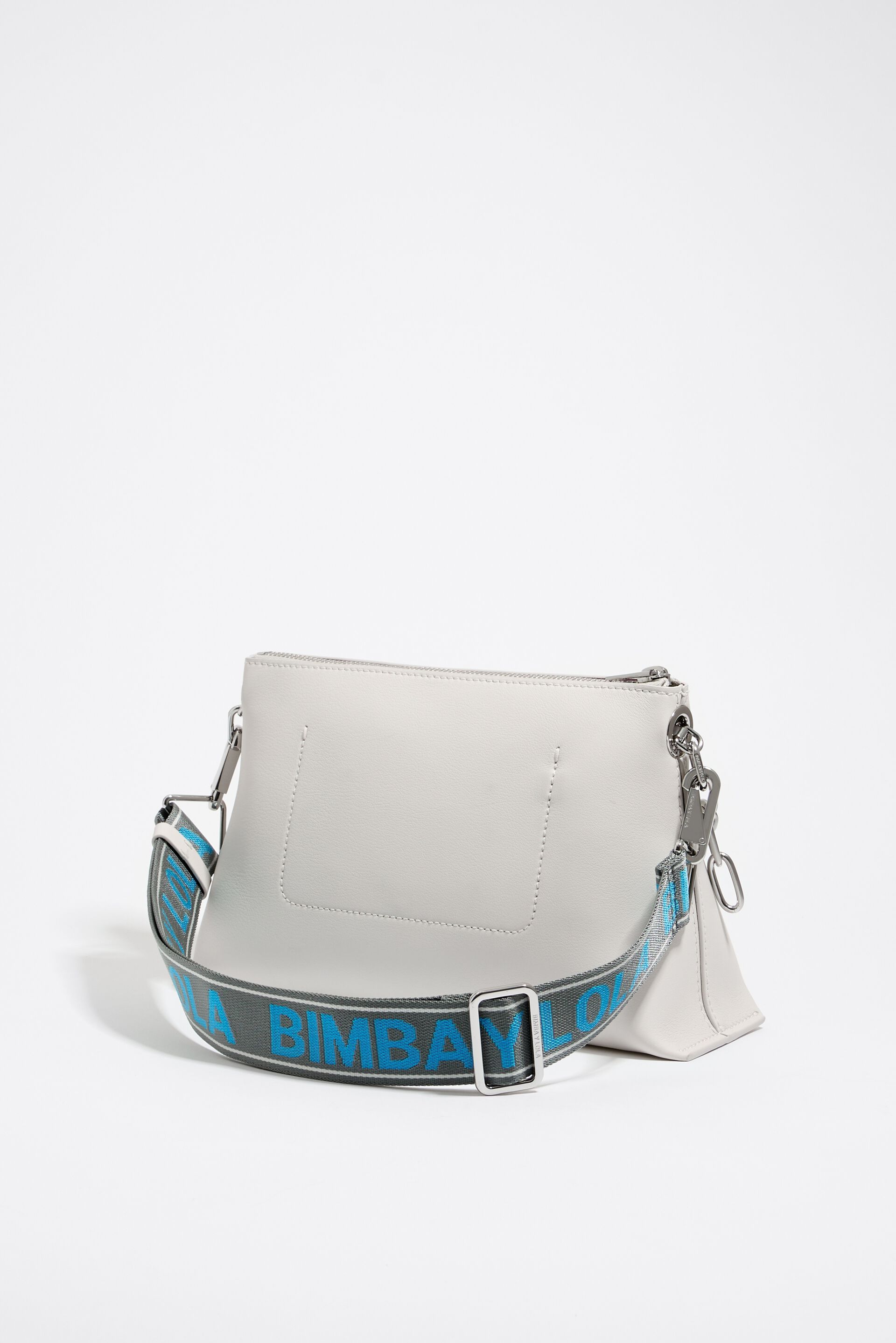 Bimba Y Lola Nylon Shopper Bag Medium In Off-White