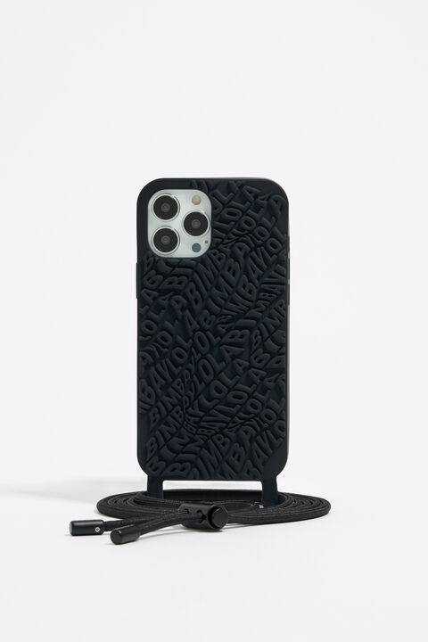 iPhone 12 Pro Max silicone case black logo