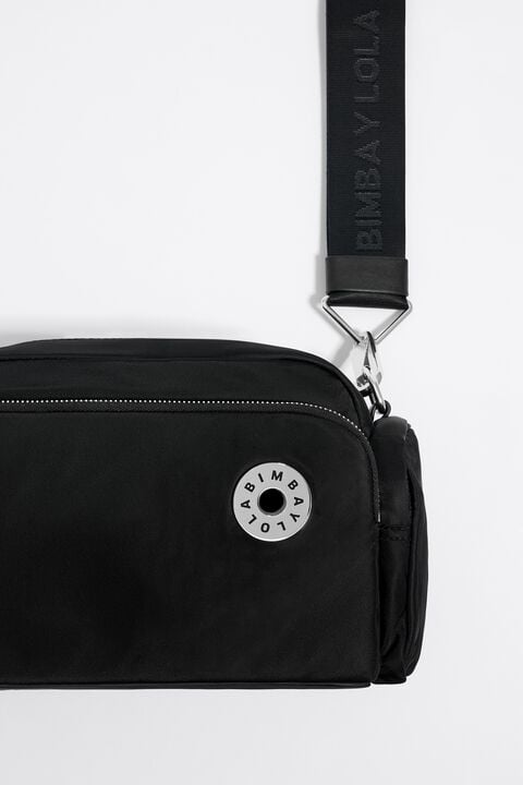 Shop bimba & lola XS black padded nylon crossbody bag (222BBHJ1W