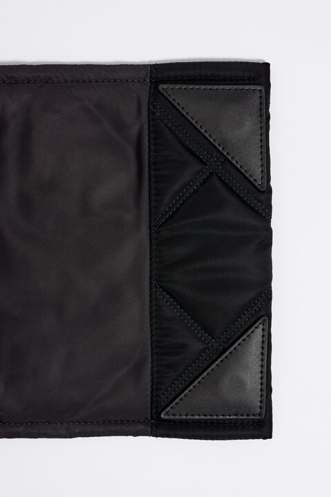 BIMBA Y Lola S Black Nylon Crossbody Bag with Flap Un