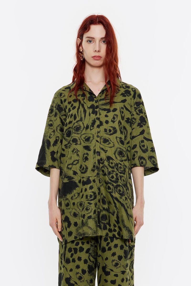 Buy Label Collection Animal Mix Print Shirtdress from Next Lithuania