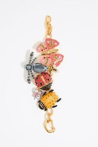 Butterfly, ladybug and bee chain bracelet